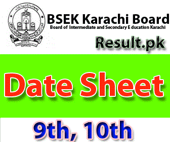 BIEK Karachi Board Date Sheet 2025 biekkarachi Date Sheet 2025 class 11th, 12th, Inter, HSSC, FA, FSC, Intermediate, Inter Part 1, Inter part 2, 1st year, 2nd year, ICS, ICOM